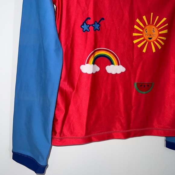 HANNA Andersson Colorful Kids Swim Shirt RASH GUARD size 14 - Picture 5 of 12